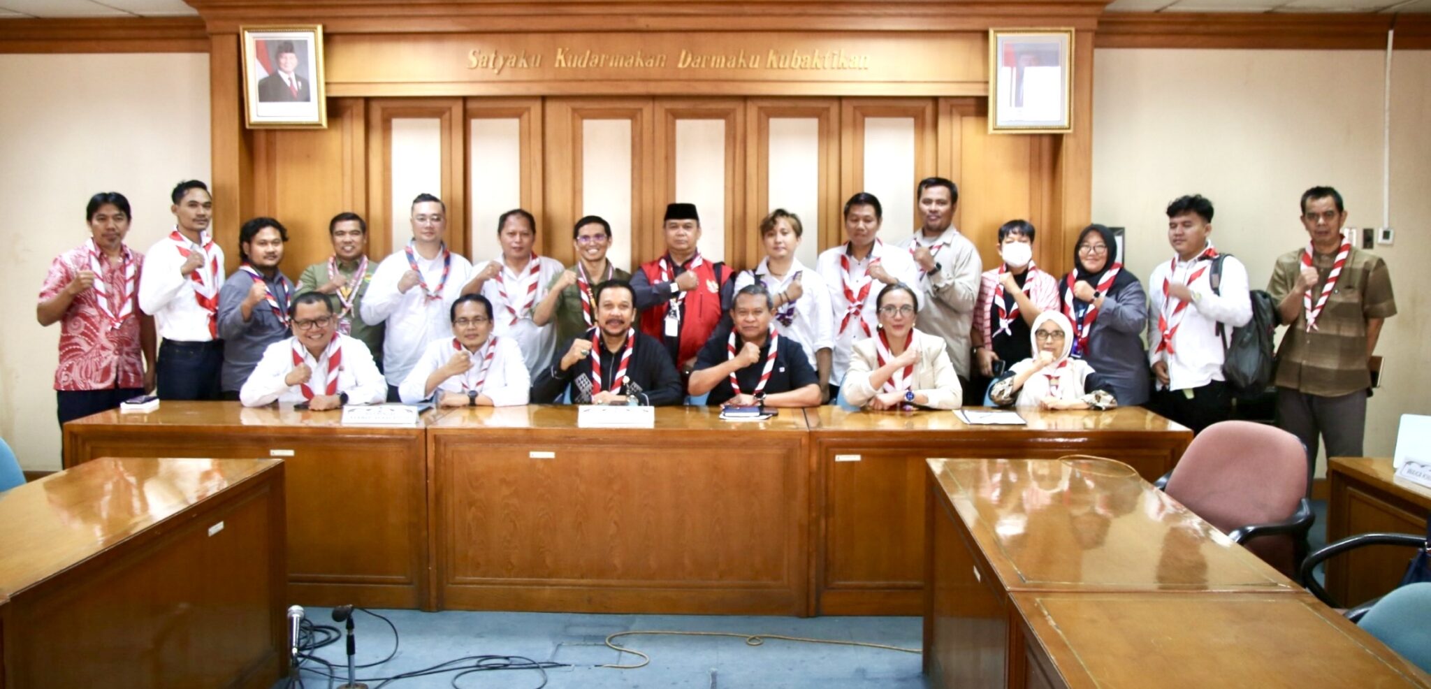 Bahas Produksi Film “Sayap Kecil Praja Muda Karana”, Kwarnas dan Kwarcab Kabupaten Bogor Lakukan Audiensi