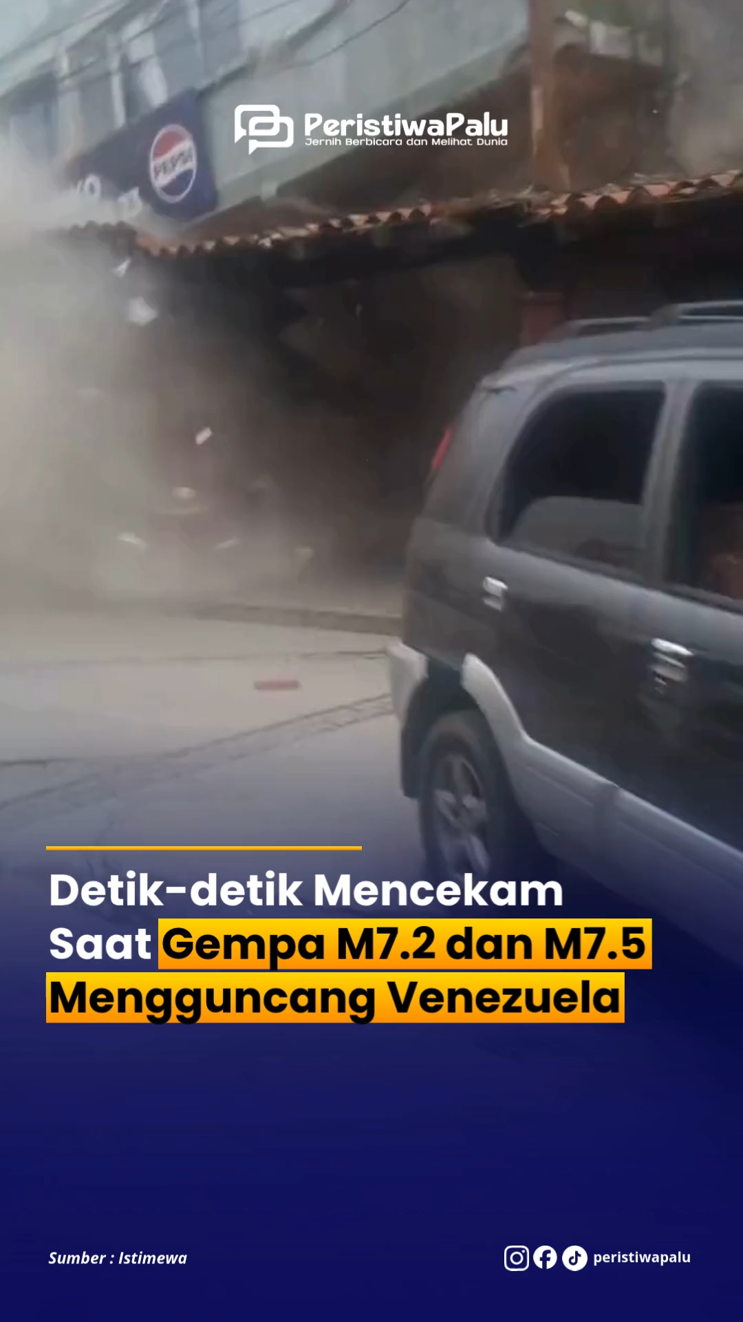 Detik-detik mencekam saat gempa m7.2 dan m7.5 mengguncang Venezuela